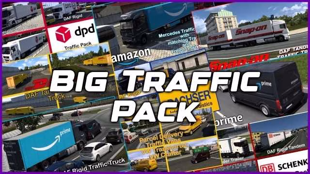 Big Traffic Pack Euro Truck Simulator 2