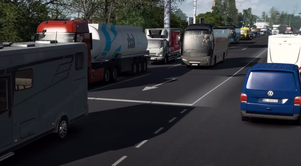 Realistic Traffic Euro Truck Simulator 2